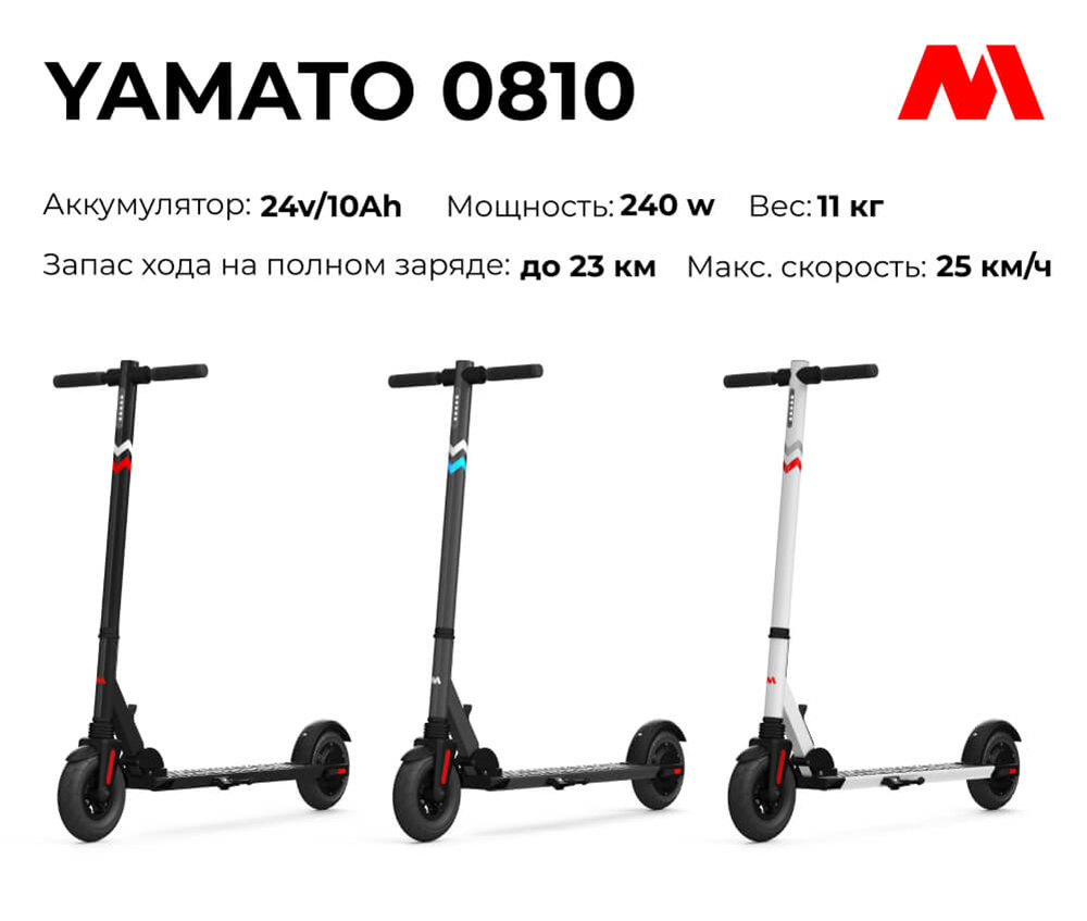 Электросамокат Yamato 0810